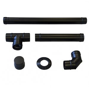 Dimovodni set fi 80 CentroPelet Z/ZS (INOX crni) 25729 - Slika 1