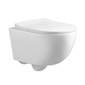 EVEREST WC školjka RIMLESS konzolna + WC daska soft close 38-YJ-2381 - Slika 1