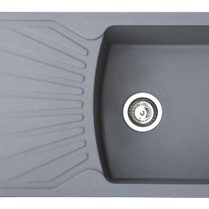 Sudoper X QUADRO plus granit grafit sivi pravokutni 77x50x19cm/ sifon 90mm GR-372985 - Slika 1