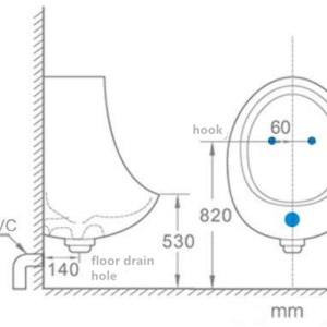 EVEREST pisoar 38-YJ-U T5186 - Slika 2
