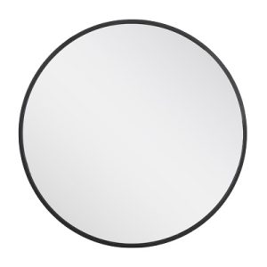 KIMIC ogledalo okruglo fi 80 cm, MATT CRNI OKVIR bez rasvjete GSRM8080-B - Slika 1