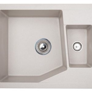 Sudoper granit X LINEA M 1.5D sivi pravokutni 62x50x19cm, sifon fi 90mm GR-192046 - Slika 1