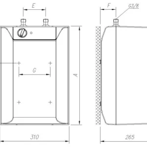 Bojler 10 lit. GORENJE TEG NM-U - Slika 2