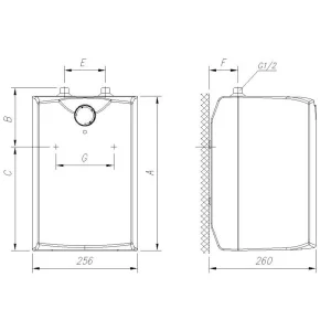 Gorenje bojler GT 5 U, ispod, visokotlačni V21397 - Slika 2