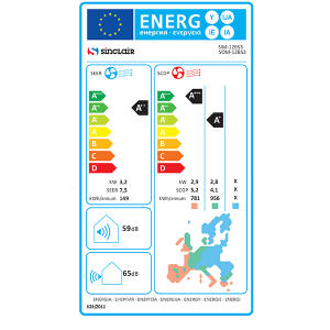 Klima SINCLAIR SKY (SIM + SOM) 12BS3  3,2/3,6 kW - Slika 3