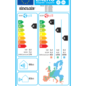 Klima SINCLAIR MARVIN NAVY (SIH+SOH) 12BIMN 3,8kW - Slika 9
