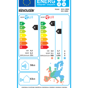 Klima SINCLAIR KEYON (SIH + SOH) 18BIK 5,2kW  A - Slika 6